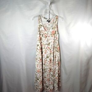 Frye White Floral Maxi Dress Size Medium
